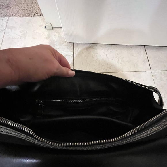 Authentic Prada Python Tessuto Leather Satchel - Picture 11 of 12